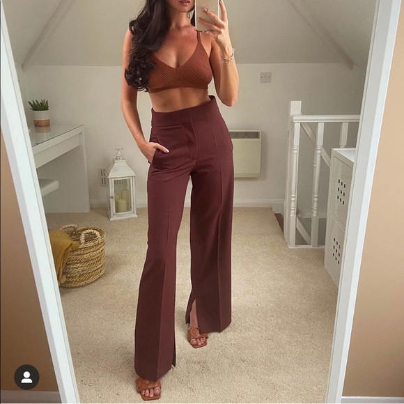 Zara pants with inside vents bloggers favorite - Picture 2 of 13